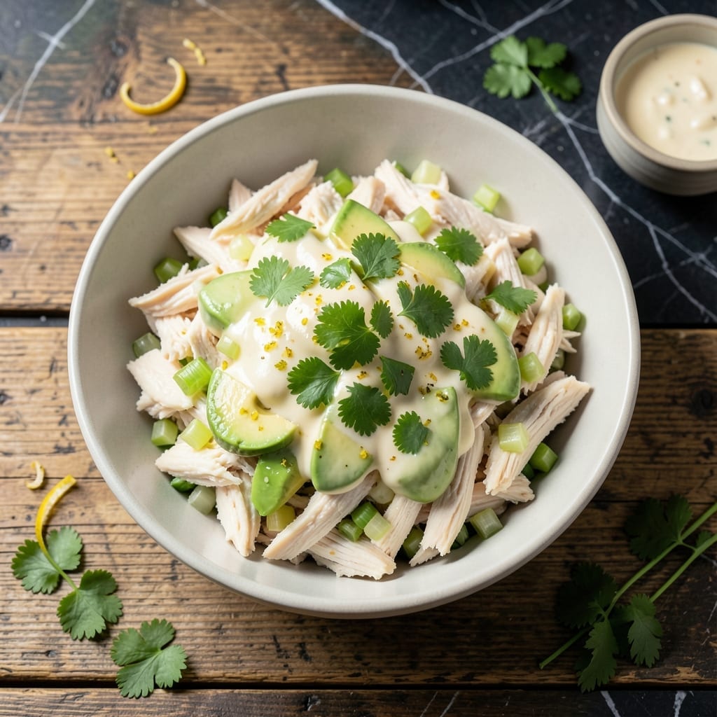Keto Chicken Salad Recipe With Canned Chicken: Creamy Avocado Lime Zing