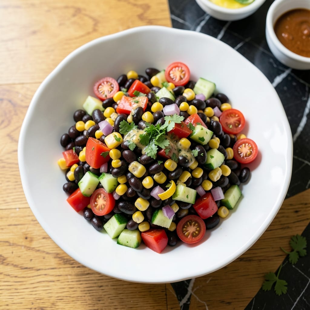 Bean Corn Salad Recipe Healthy: Crisp Veggies With Zesty Lime Dressing