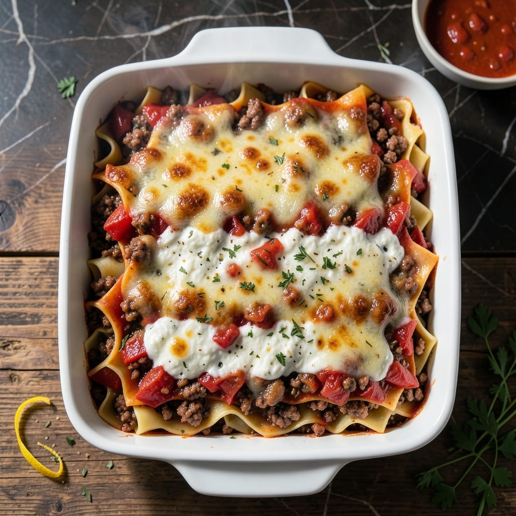 Lasagna Recipe No Boil Noodles: Layered Cheese and Sauce Simplicity