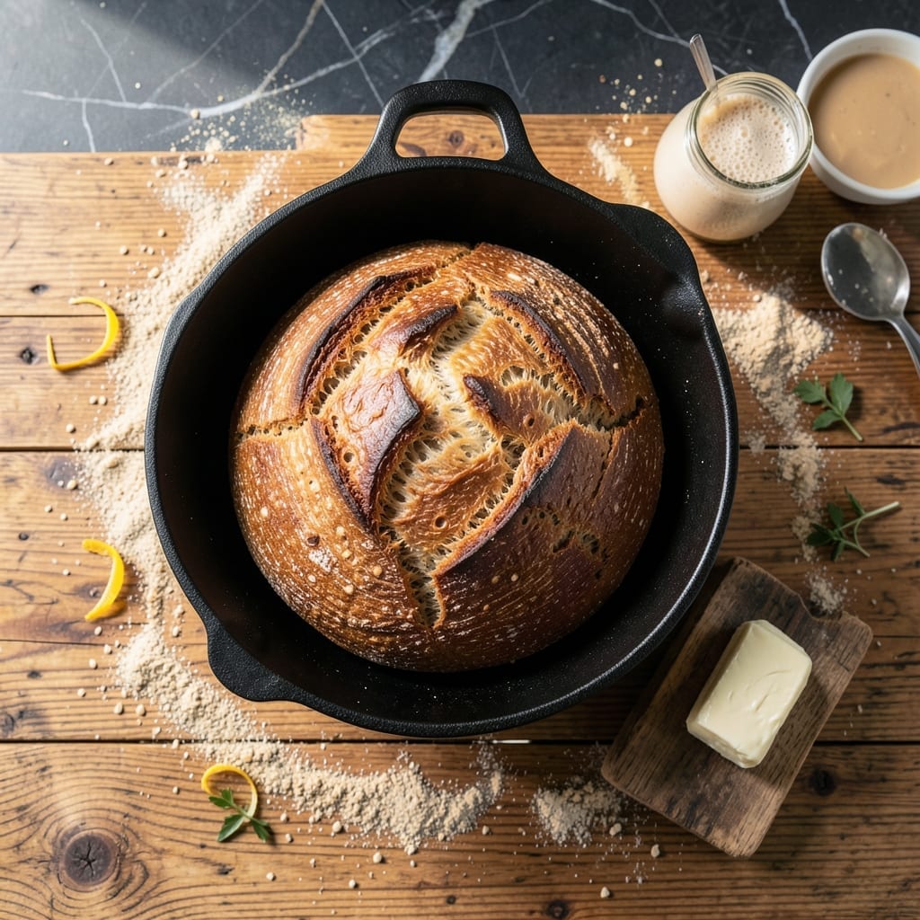 Sourdough Bread Recipe Dutch Oven: Crusty Golden Loaf With Steam-Baked Perfection
