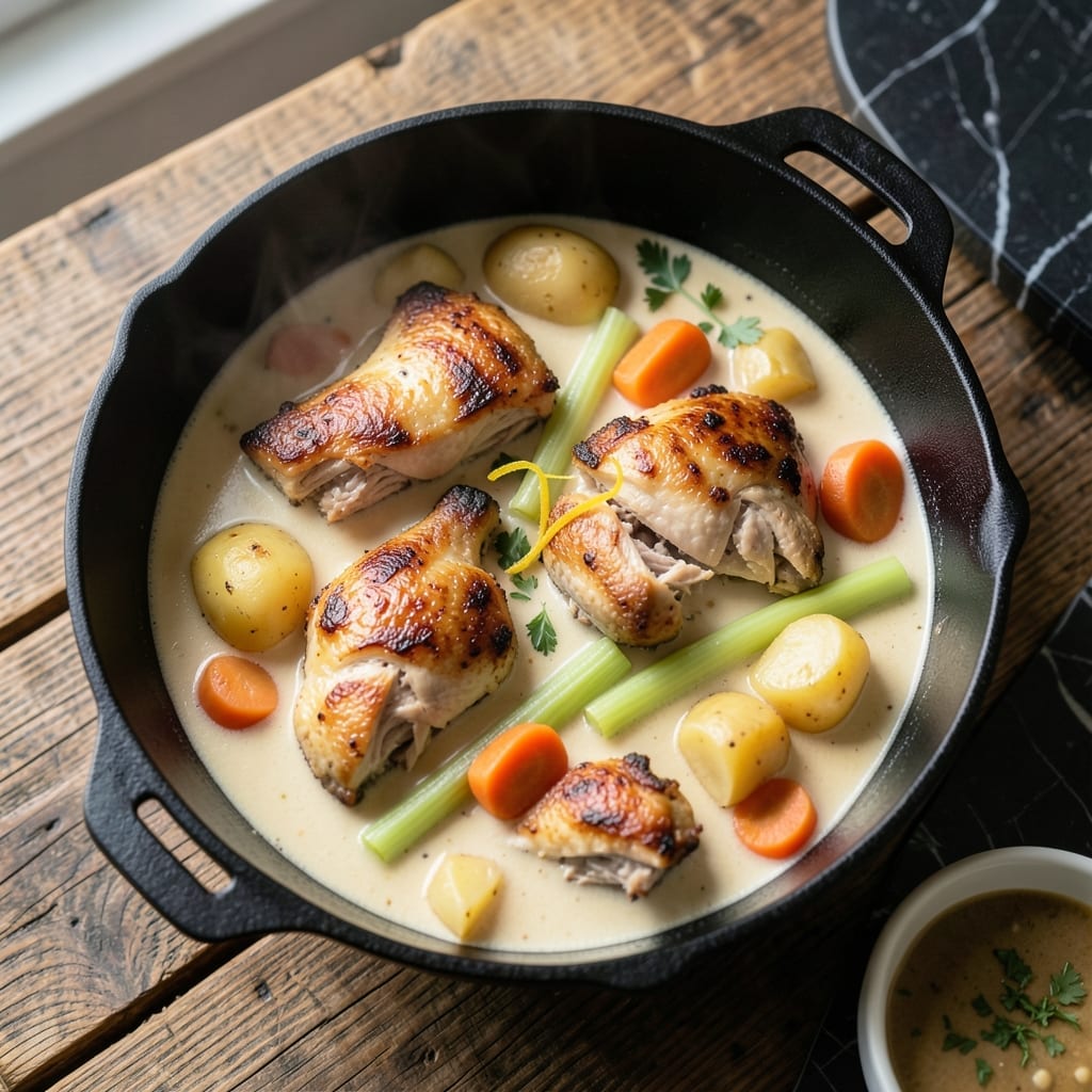 Southern Chicken Stew Recipe With Milk: Old-Fashioned Creamy Comfort