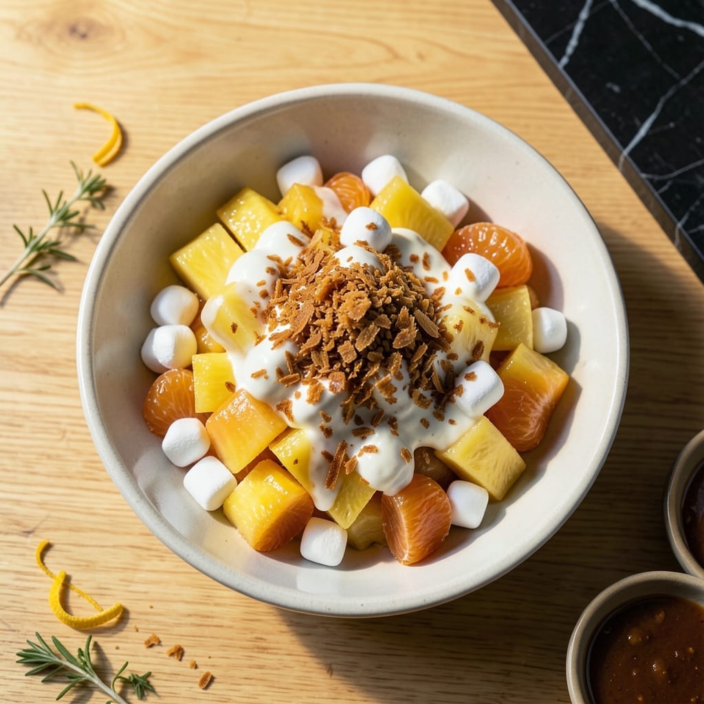 Hawaiian Fruit Salad Recipe With Marshmallows: Tropical Sweetness With a Fluffy Twist