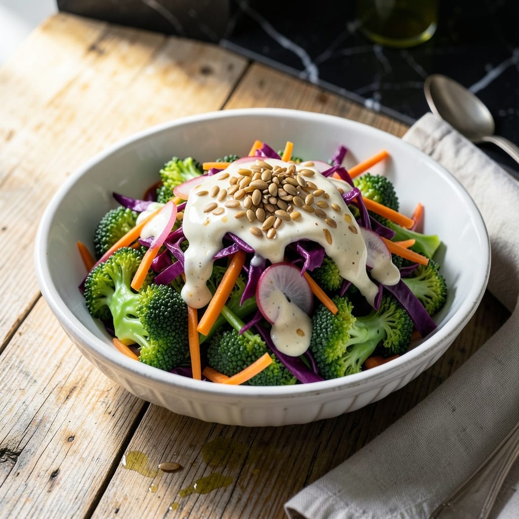Best Broccoli Slaw Recipe Ever: Crisp Veggies With Creamy Tang