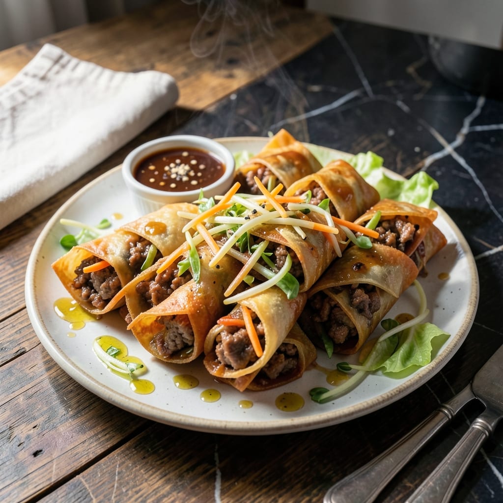 Lumpiang Togue Recipe With Ground Pork: Crunchy Veggie and Meat Spring Rolls