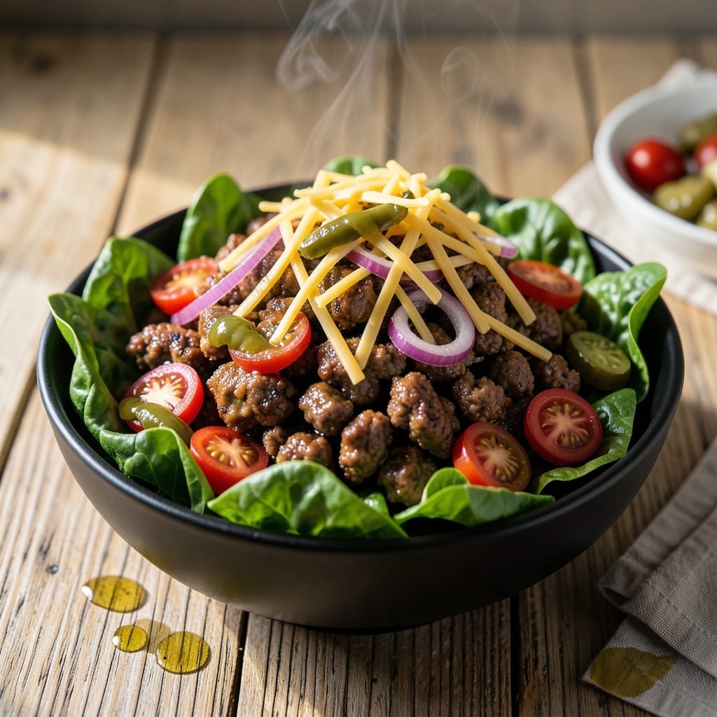 Burger Salad Recipe Healthy: Protein-Packed Crunch Without the Bun