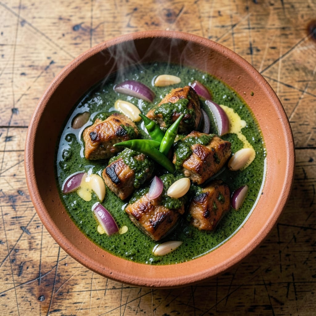Palak Gosht Recipe Pakistani Food Fusion: Spinach-Infused Lamb in Traditional Spices