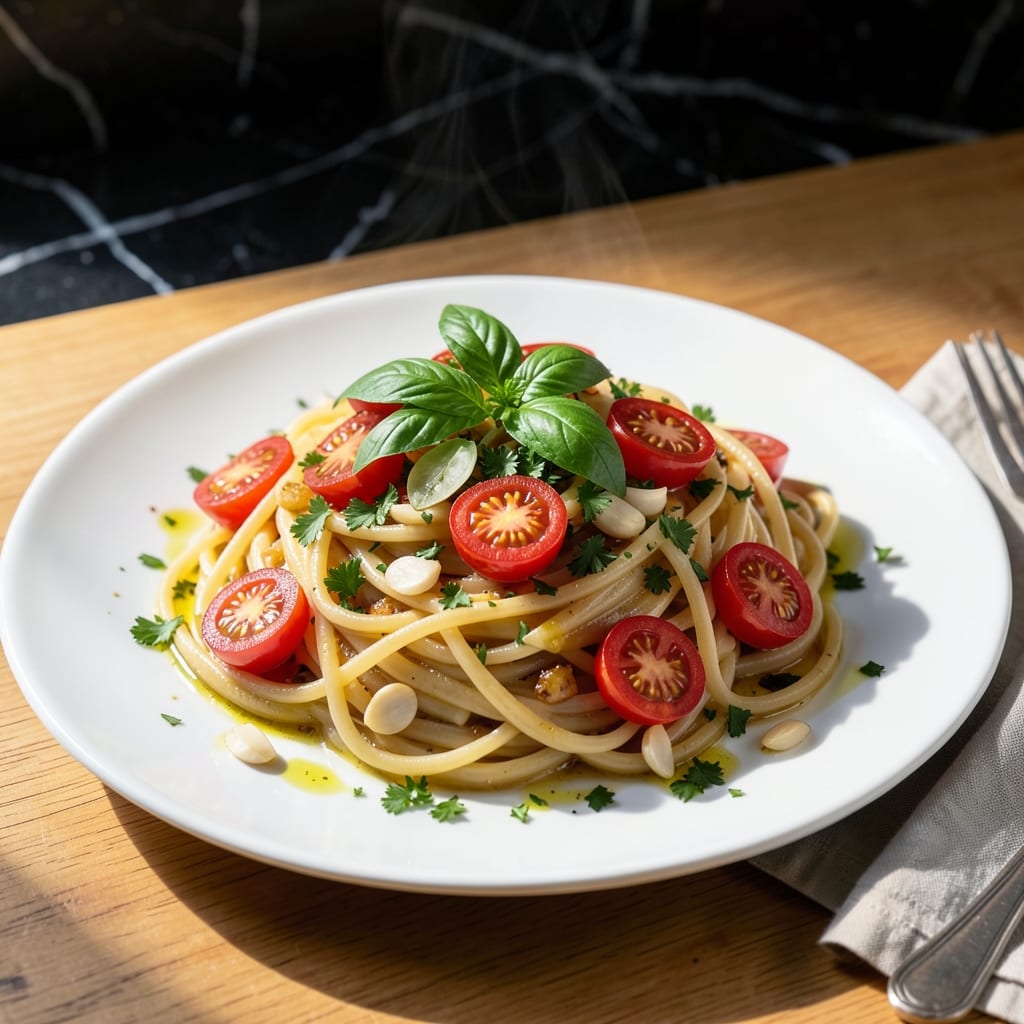 Pasta Recipe 702606: One-Pot Meal with Fresh Herb Infusion Pasta Recipe 702606: One-Pot Meal with Fresh Herb Infusion