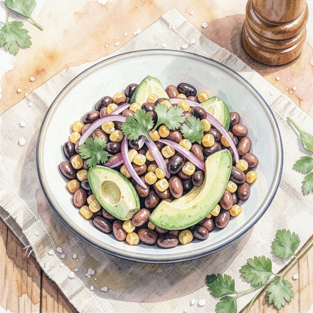 Vegan Mexican Bean Salad Recipe: Zesty Lime and Cilantro Freshness