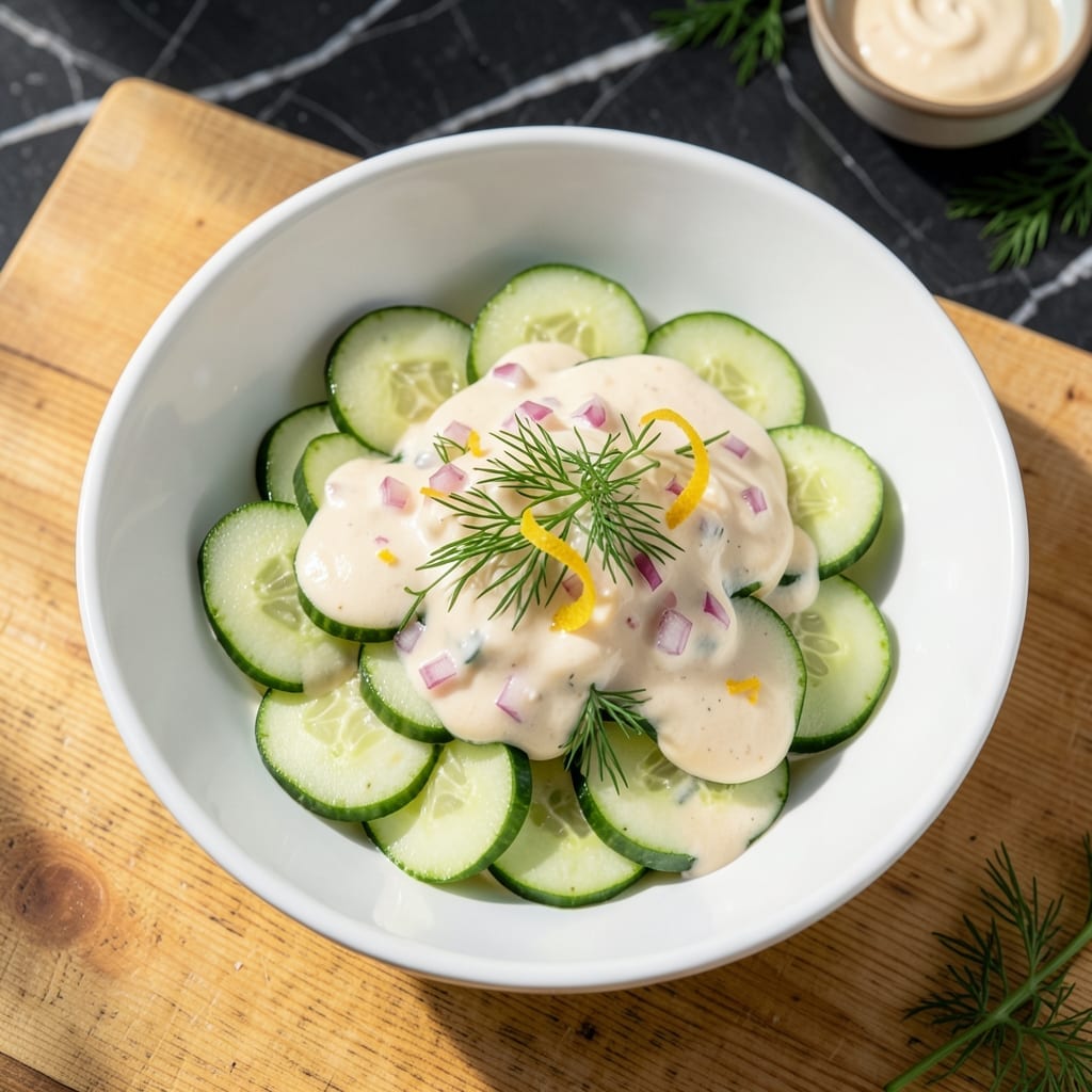 Creamed Cucumbers Recipe With Mayo: Cool Garden Freshness in Minutes