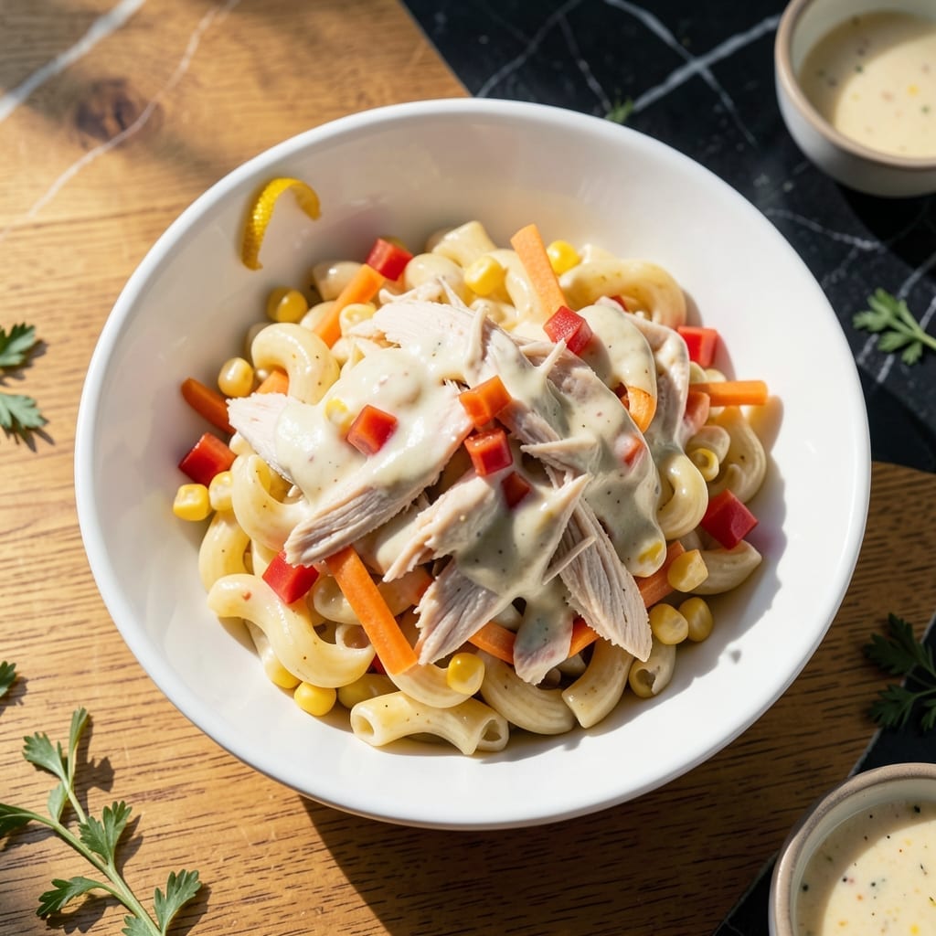 Chicken Macaroni Salad Recipe Lady's Choice: Filipino Party Favorite With Sweet Corn