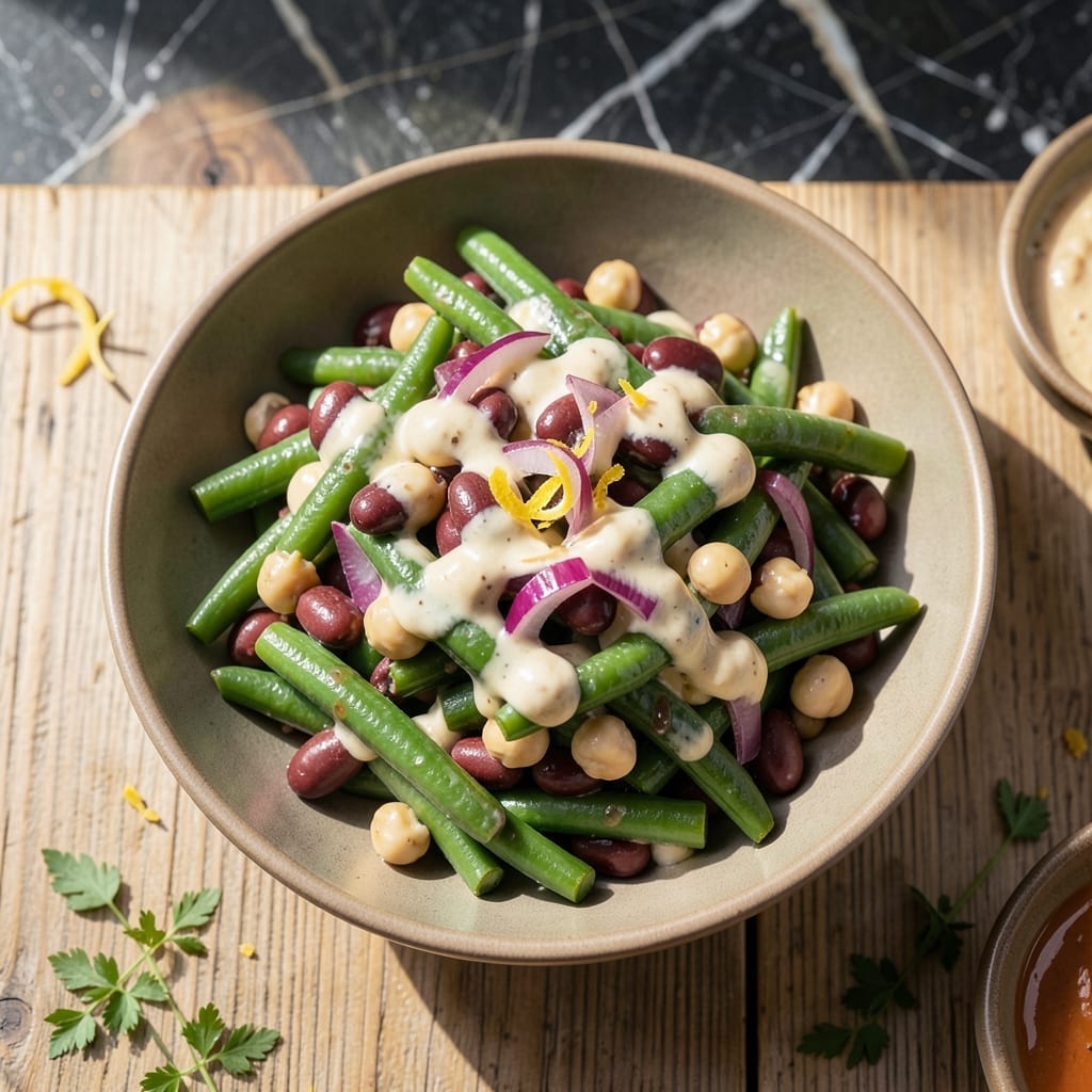 Three Bean Salad Recipe With Mayonnaise: Creamy Tang With Every Forkful Three Bean Salad Recipe With Mayonnaise: Creamy Tang With Every Forkful