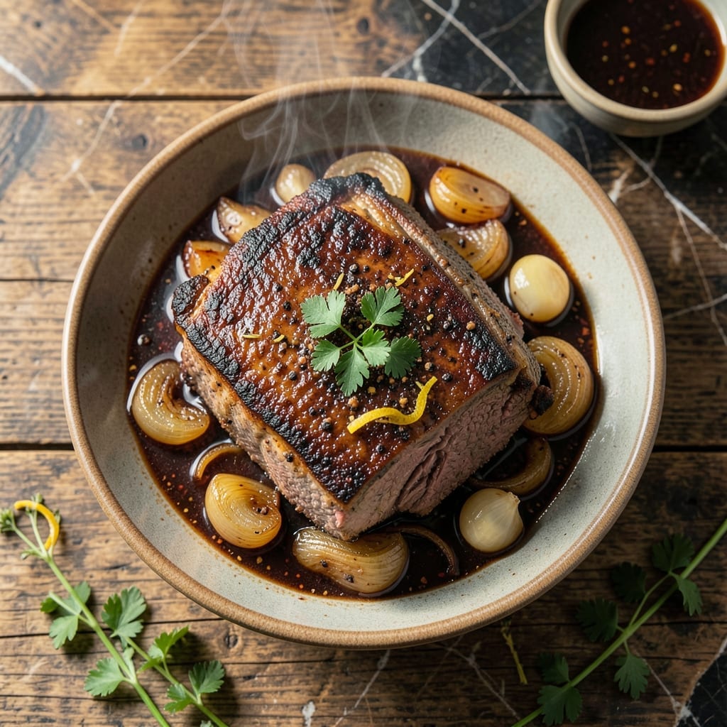 Brisket Recipe Slow Cooker Crock Pot: Texas-Style Smoky Tenderness