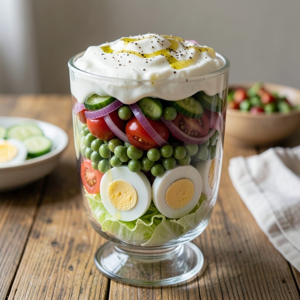 Layer Salad Recipe Sour Cream: No-Bake Picnic Classic With Creamy Depth