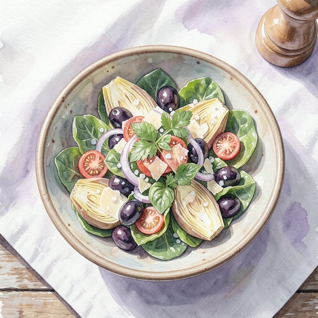Italian Salad Recipe With Artichoke Hearts: Mediterranean Freshness With Briny Bite