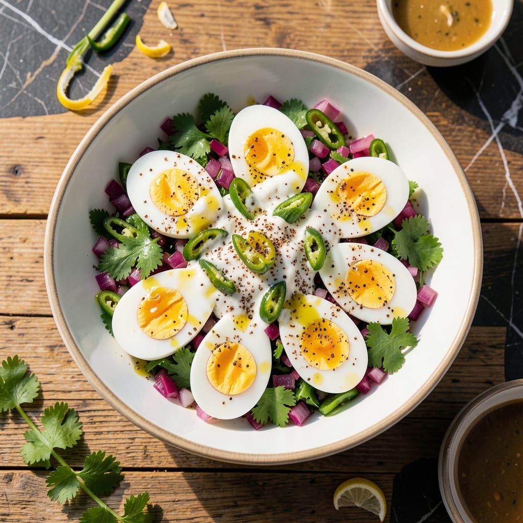 Boiled Egg Salad Recipe Indian: Spiced Creaminess With Mustard Seeds
