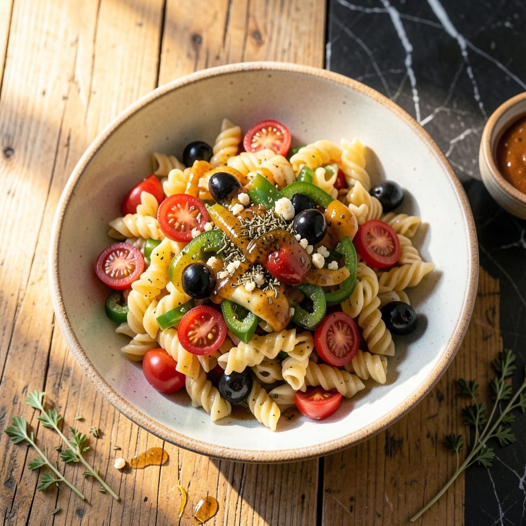 Italian Salad Dressing Recipe for Pasta Salad: Zesty Herb-Infused Drizzle