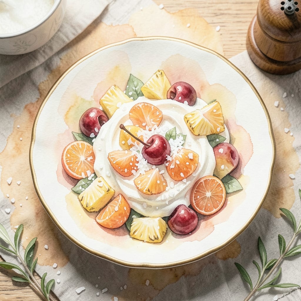 Ambrosia Salad Recipe With Heavy Cream: Retro Creamy Fruit Delight