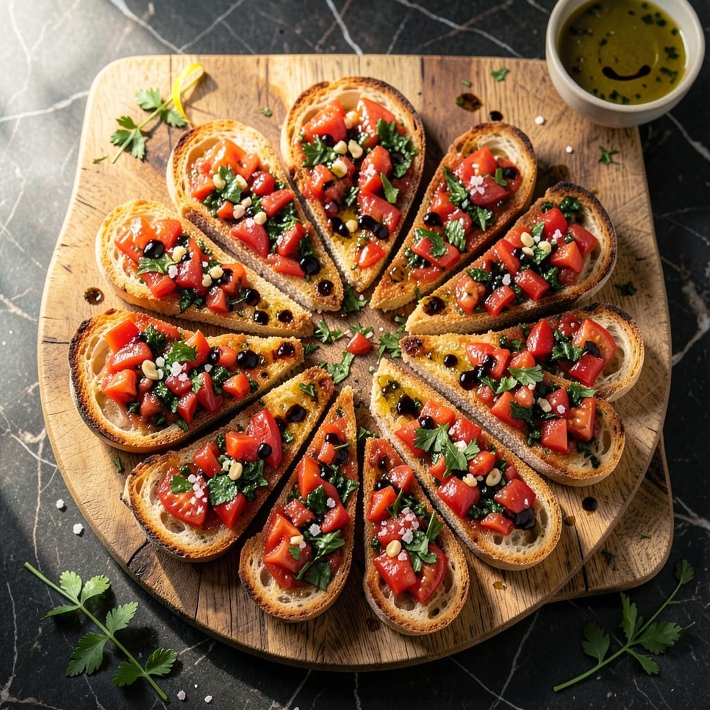Bruschetta Recipe Without Basil: Classic Tomato Toast With Parsley Flourish Bruschetta Recipe Without Basil: Classic Tomato Toast With Parsley Flourish