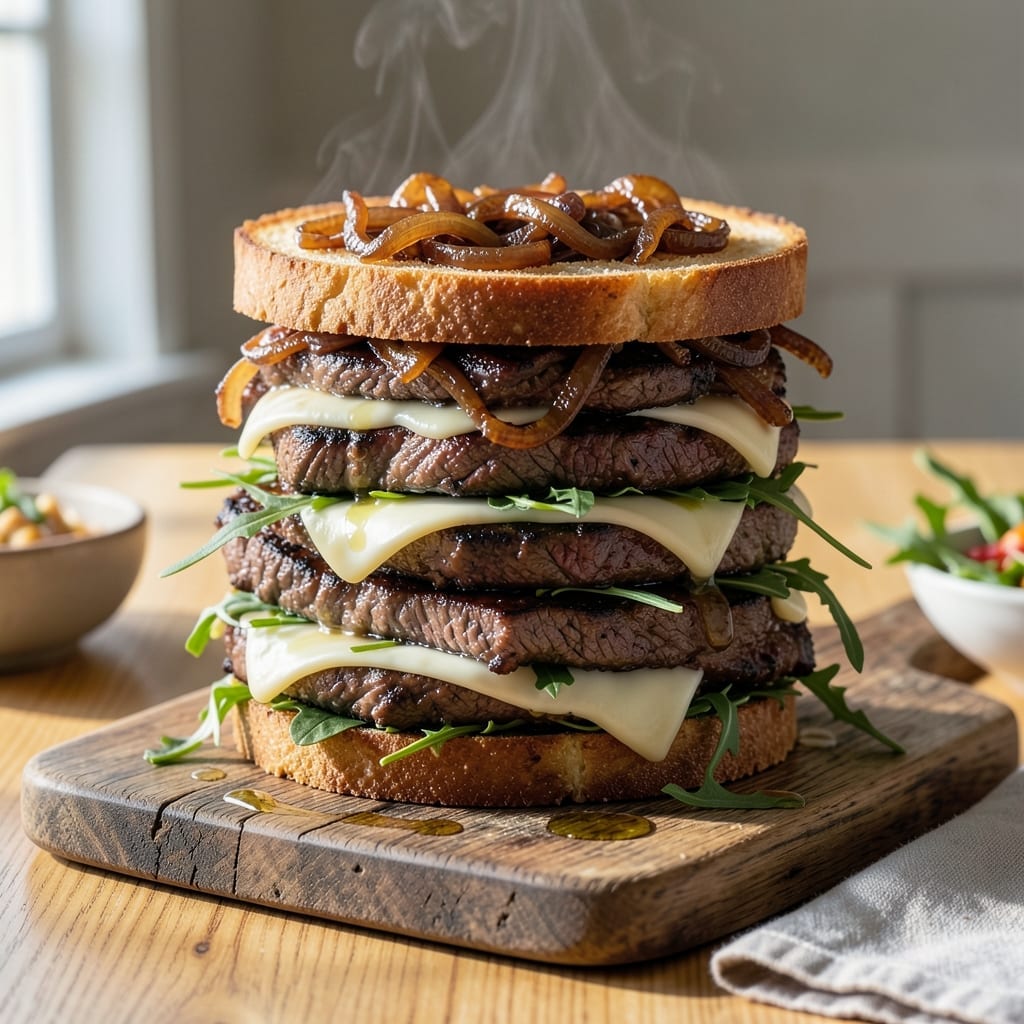 Steak Sandwich Recipe Slow Cooker: Tender Beef with Melted Provolone
