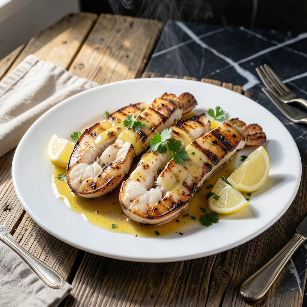 Grilled Lobster Tail Recipe With Garlic Butter: Succulent Meat With Charred Edges