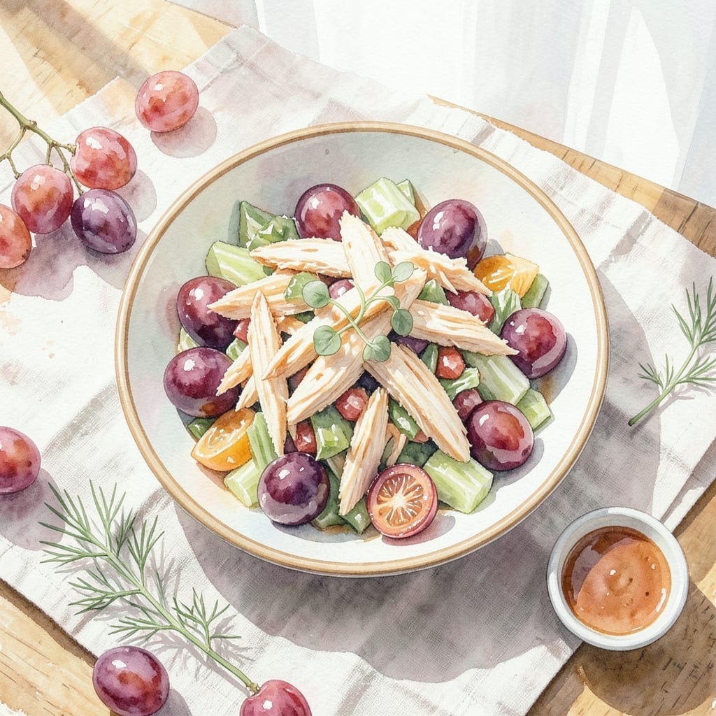 Chicken Salad Recipe With Dill and Grapes: Bright Tangy Crunch With Sweet Bursts