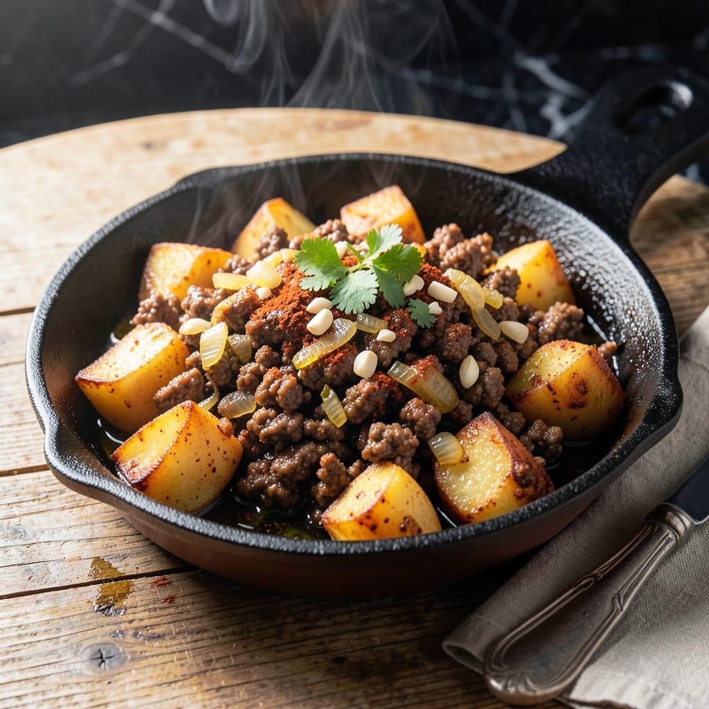 Ground Beef and Potatoes Recipe Mexican: Spiced One-Pan Fiesta