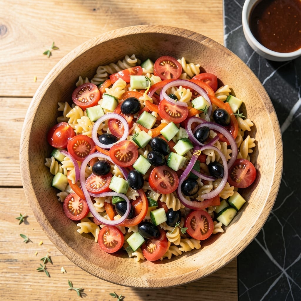 Pasta Salad Recipe for 100 People: Crisp Veggies and Bold Flavors for a Crowd