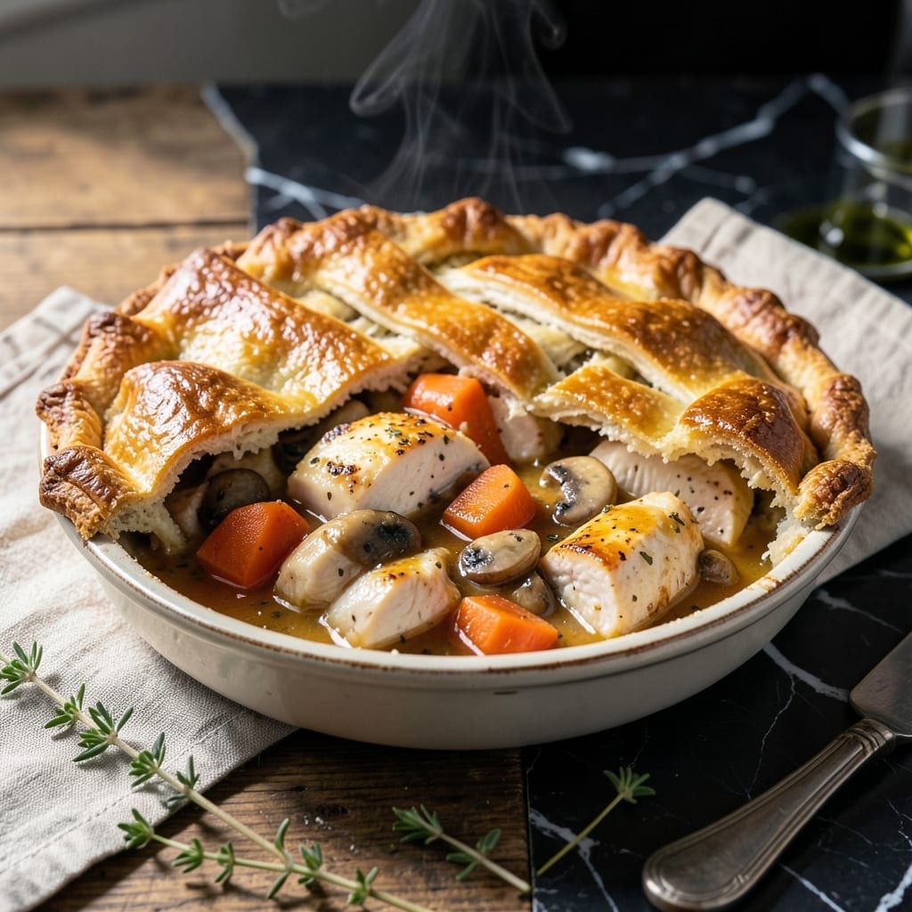 Chicken Pot Pie Recipe YouTube: Flaky Crust With Savory Filling