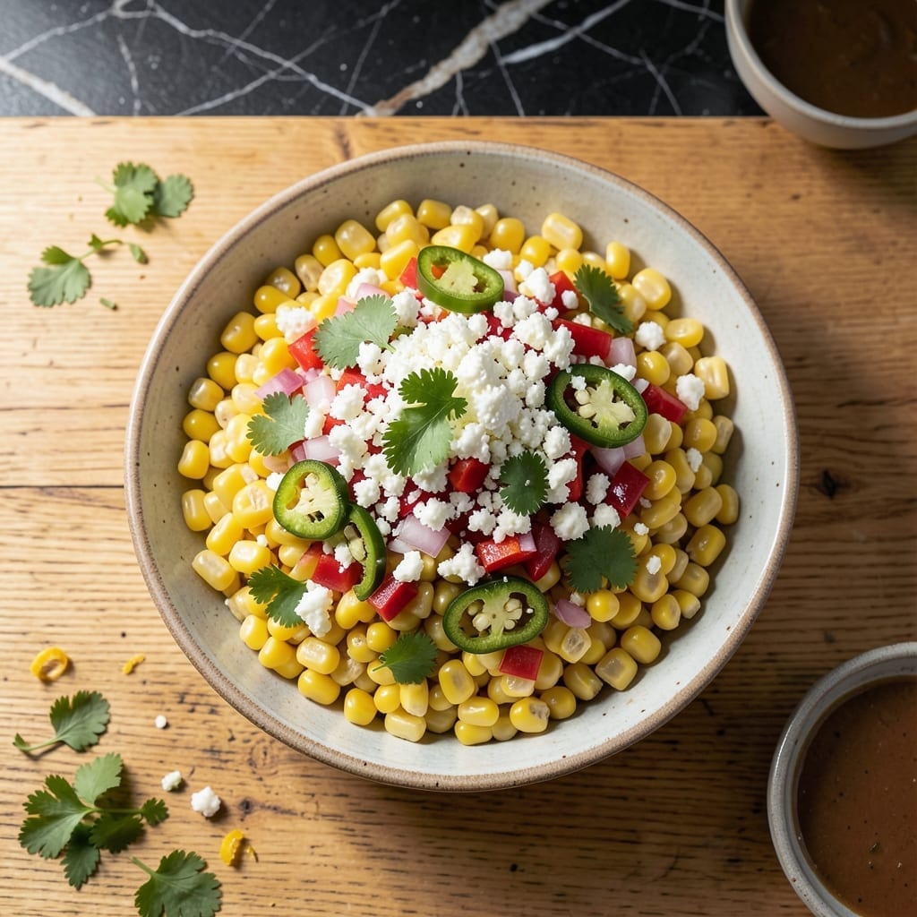 Corn Salad Recipe With Cotija Cheese: Sweet Kernel Crunch Meets Salty Crumble Corn Salad Recipe With Cotija Cheese: Sweet Kernel Crunch Meets Salty Crumble