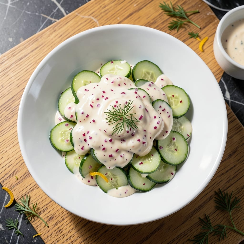 Creamy Cucumber Salad Recipe Mayonnaise: Cool and Refreshing Side Dish