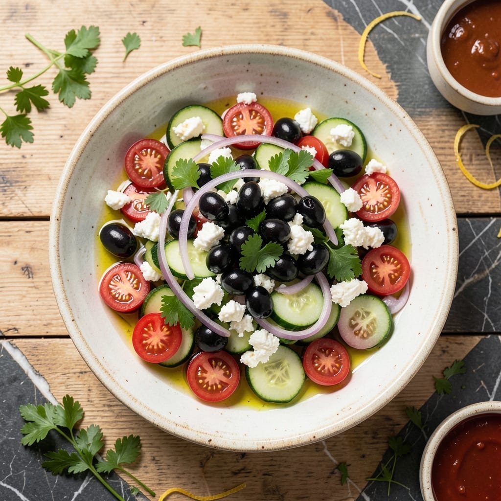 Feta Salad Recipe Ideas: Mediterranean Briny Bite with Herbs Feta Salad Recipe Ideas: Mediterranean Briny Bite with Herbs