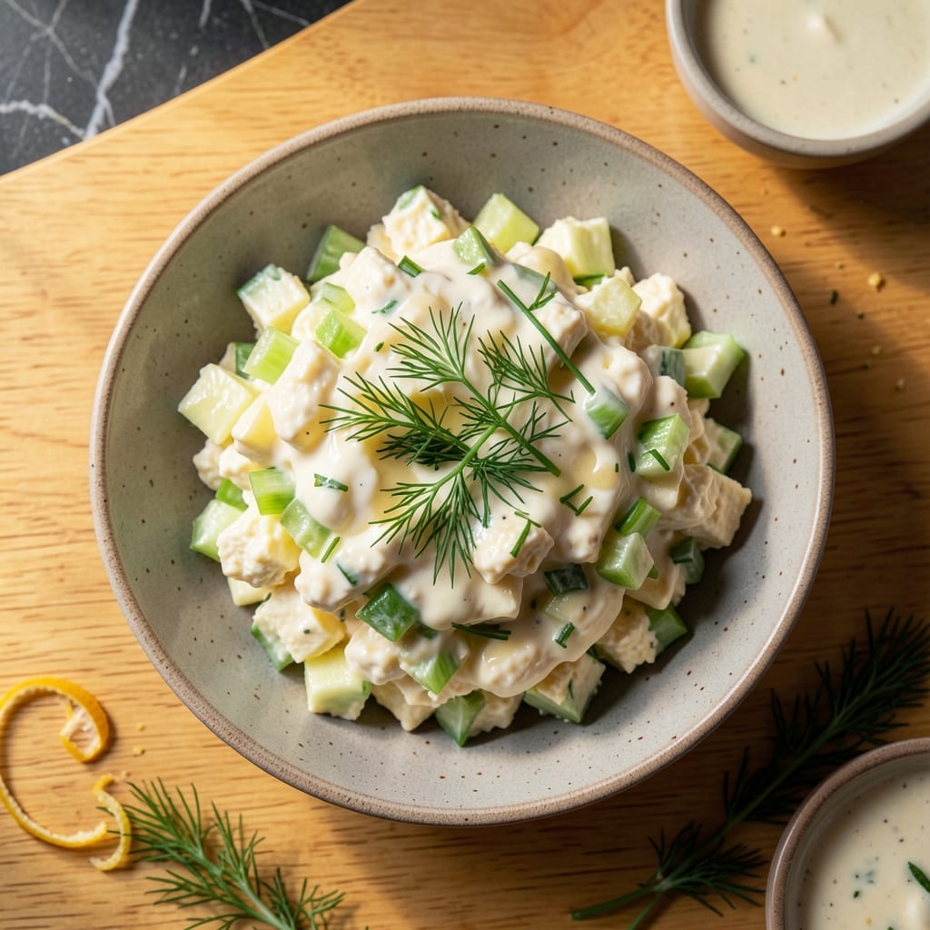 Egg Salad Recipe No Mustard: Creamy Herbs and Tangy Vinegar Twist