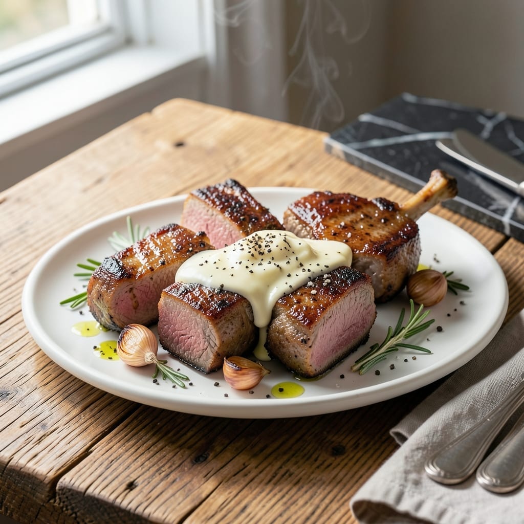Recipe Bone In Pork Chops: Pan-Seared Juiciness With Herb Butter
