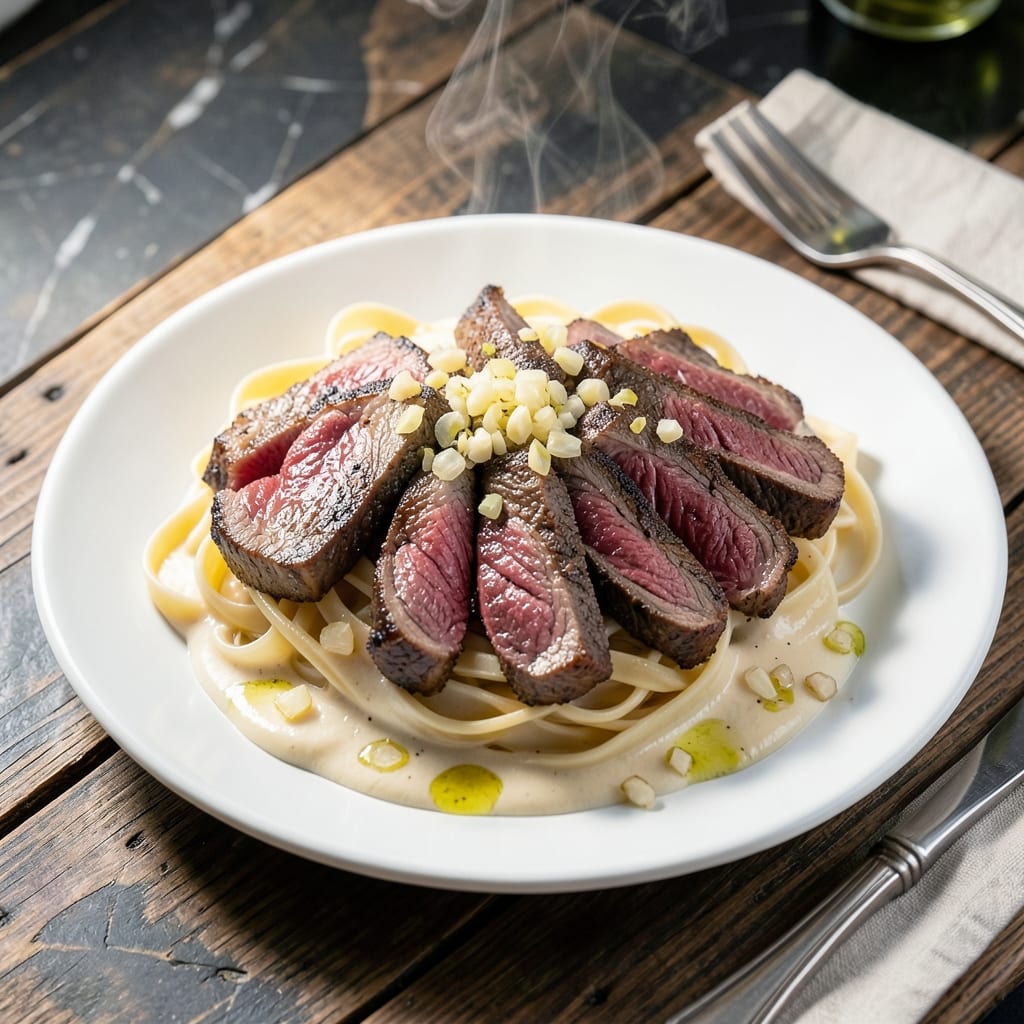 Steak Pasta Recipe Cream: Velvety Sauce With Tender Beef Strips