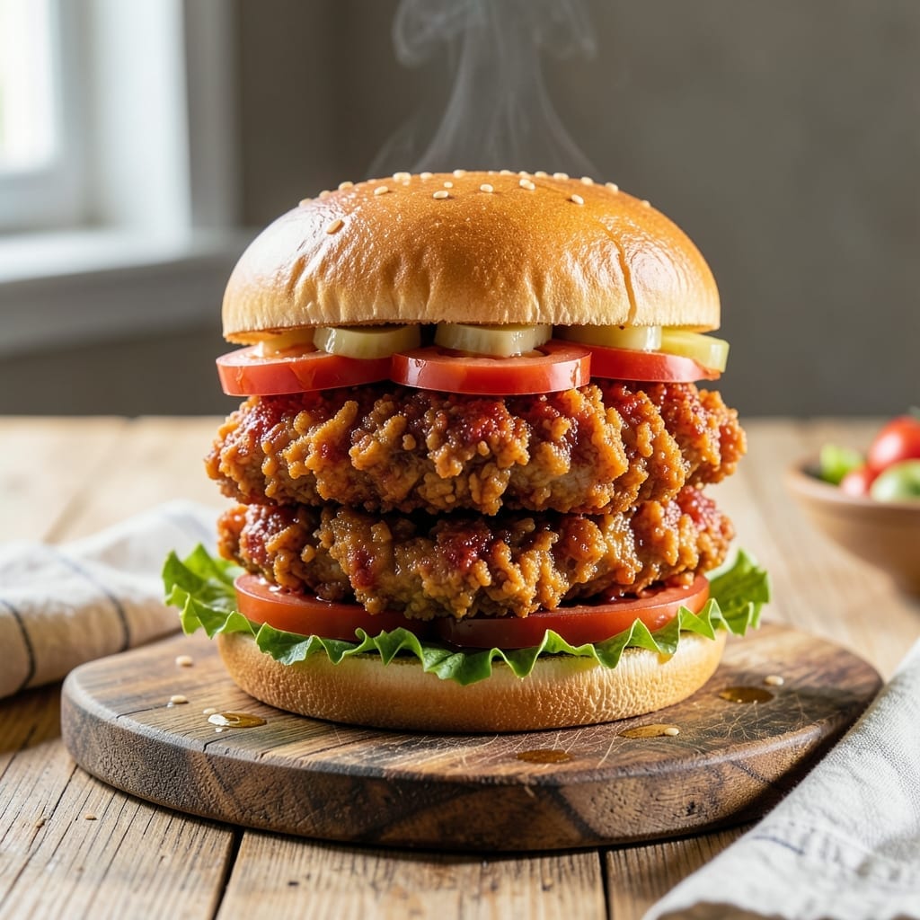 Fried Spicy Chicken Sandwich Recipe Without Buttermilk: Crunchy Heat in Every Bite