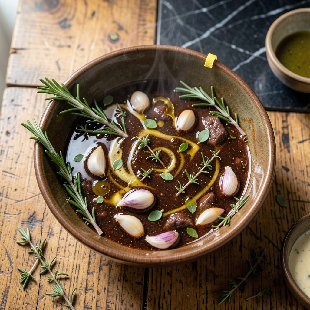 Steak Marinade Recipe for Pan Frying: Garlic-Herb Infused Tenderizing Power