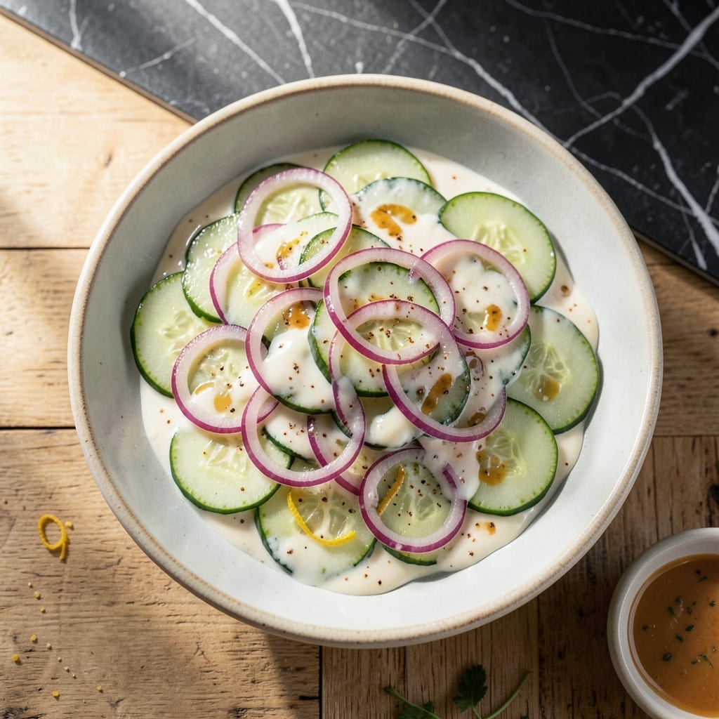 Cucumber Salad Recipe With Evaporated Milk: Chilled Garden Freshness in Creamy Dressing Cucumber Salad Recipe With Evaporated Milk: Chilled Garden Freshness in Creamy Dressing