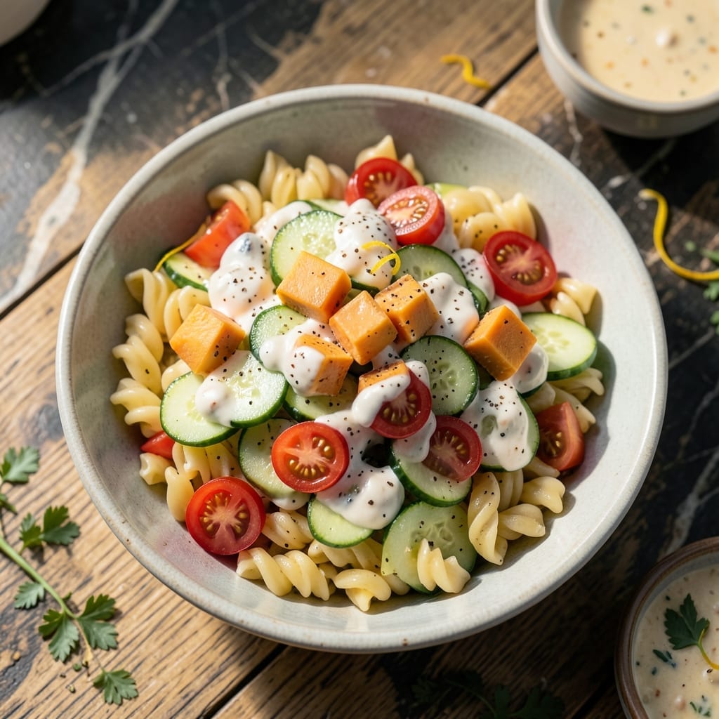 Easy Cold Pasta Salad Recipe Mayo: No-Cook Creamy Garden Medley Easy Cold Pasta Salad Recipe Mayo: No-Cook Creamy Garden Medley