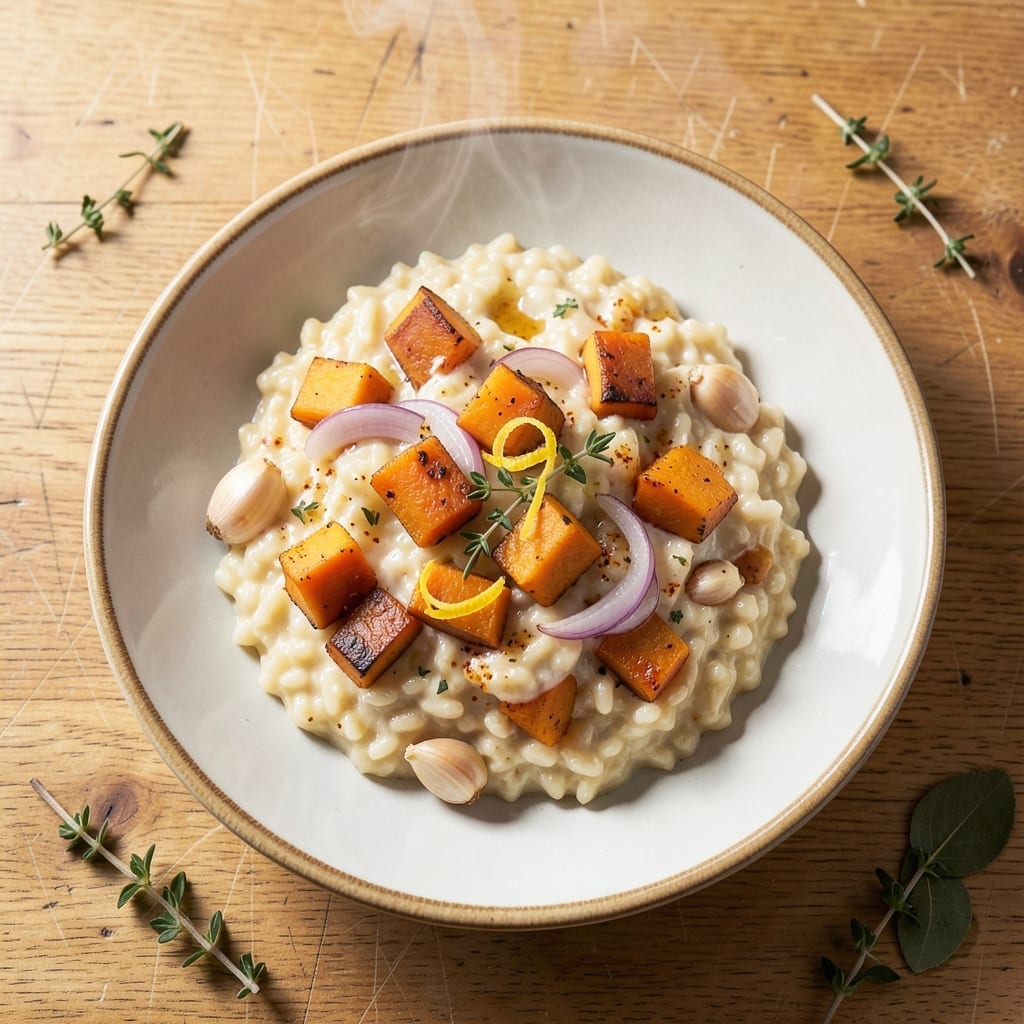 Recipe For Risotto With Butternut Squash: Creamy Arborio With Roasted Sweetness