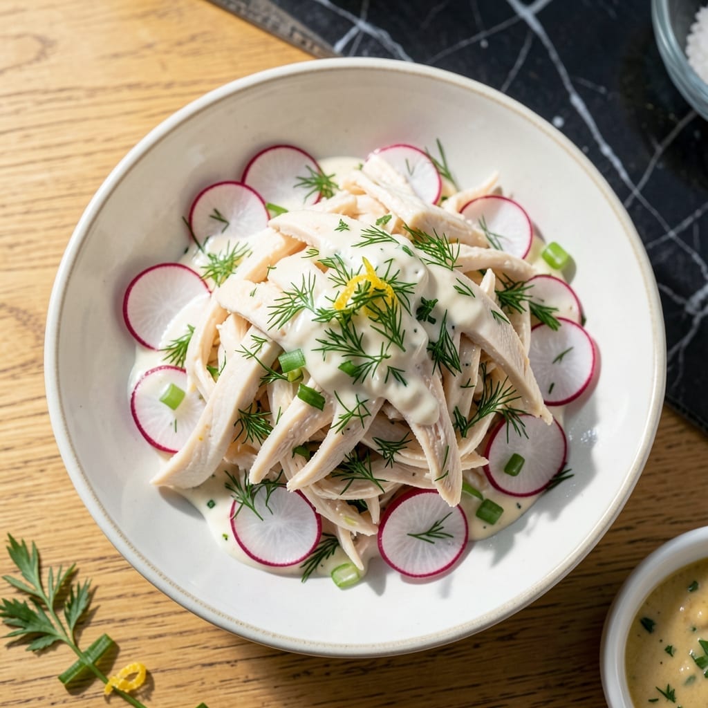 Chicken Salad Recipe with Radishes: Bright Crunch and Fresh Herb Zing
