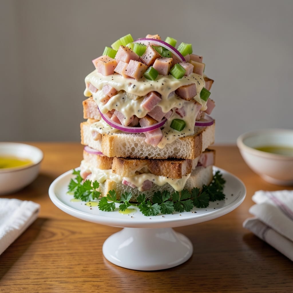 Ham Salad Recipe for Tea Sandwiches: Finely Diced Elegance