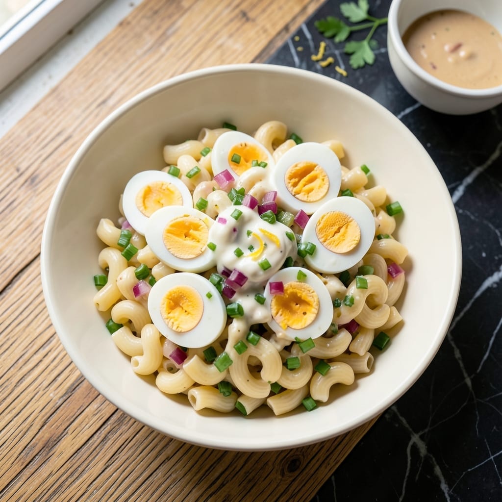 Macaroni Salad Recipe With Egg and Relish: Old-Fashioned Picnic Classic