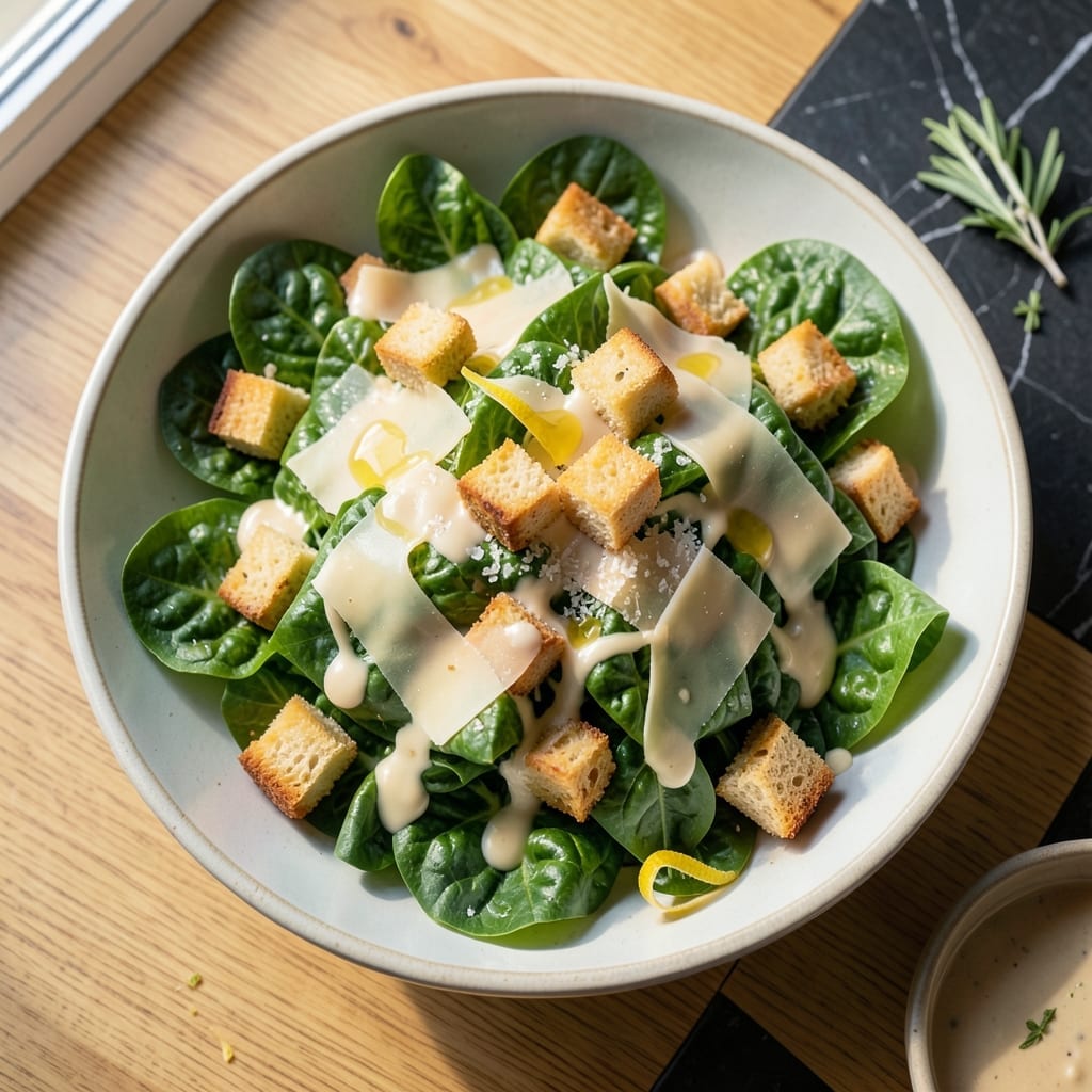 Caesar Salad Recipe No Anchovies: Creamy Dressing With Parmesan Crunch Caesar Salad Recipe No Anchovies: Creamy Dressing With Parmesan Crunch