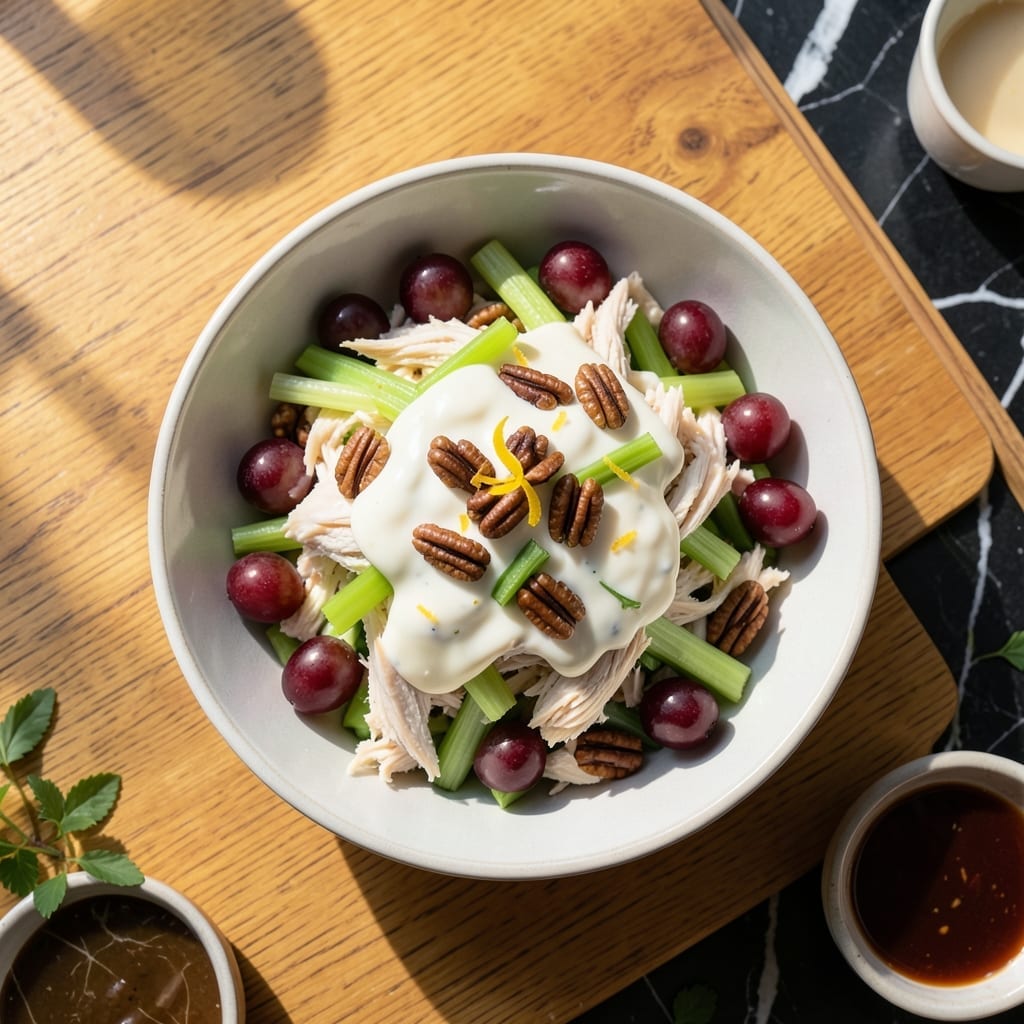 Recipe to Make Chicken Salad: Bright Herb and Nutty Crunch