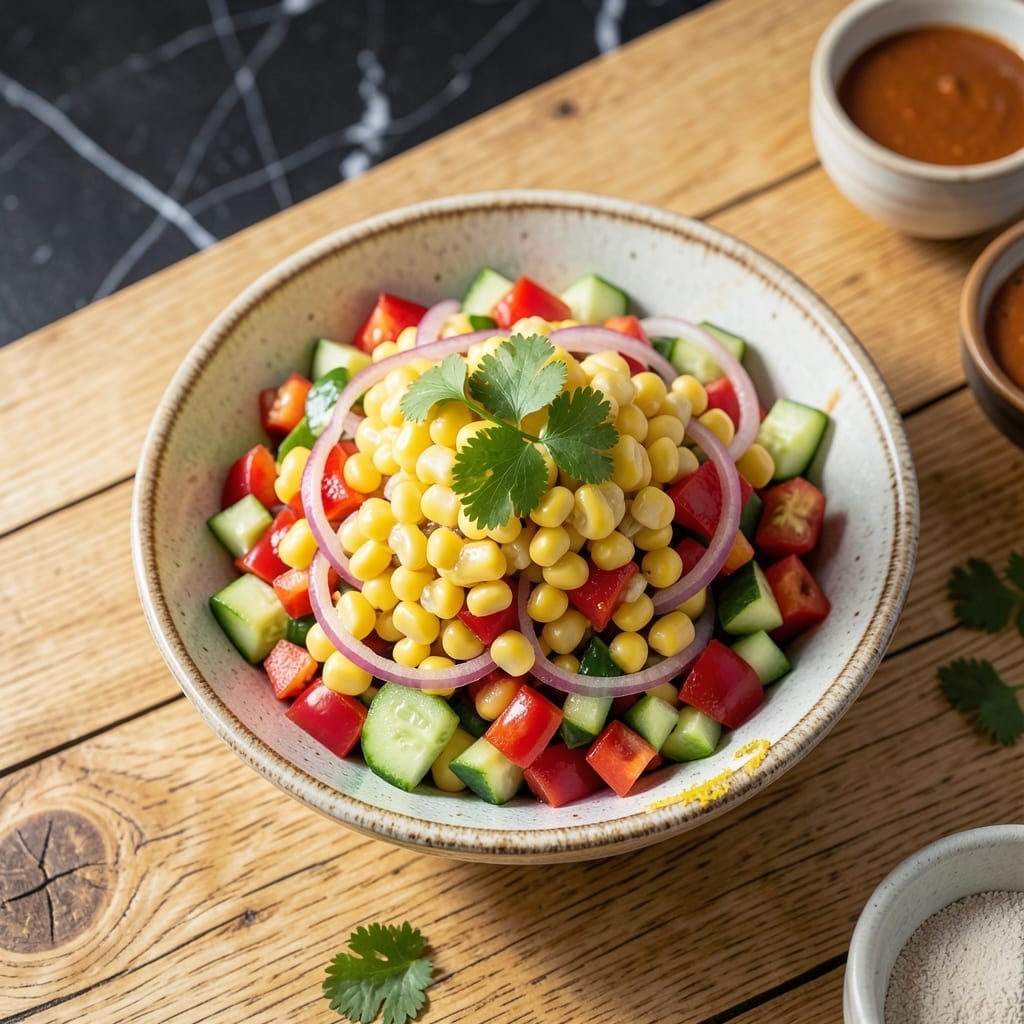 Corn Salad Recipe With Lime Juice: Zesty Kernel Crunch With Herb Brightness