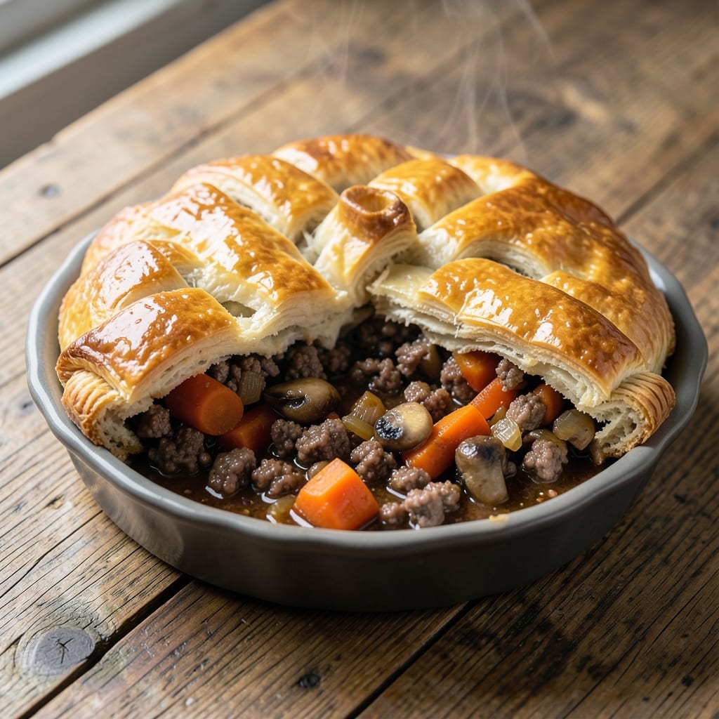 Meat Pie Recipe in UK: Flaky Pastry With Hearty British Filling Meat Pie Recipe in UK: Flaky Pastry With Hearty British Filling