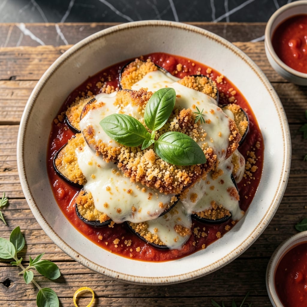 Eggplant Parmesan Recipe No Eggs: Crispy Breaded Layers Without the Batter