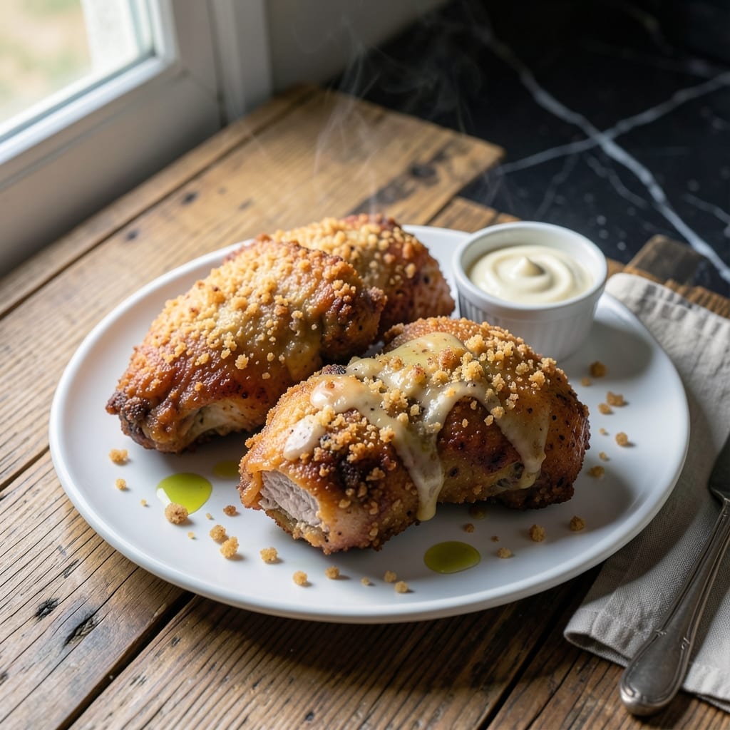Oven Fried Chicken Recipe With Mayonnaise: Crispy Coating Without the Deep Fry