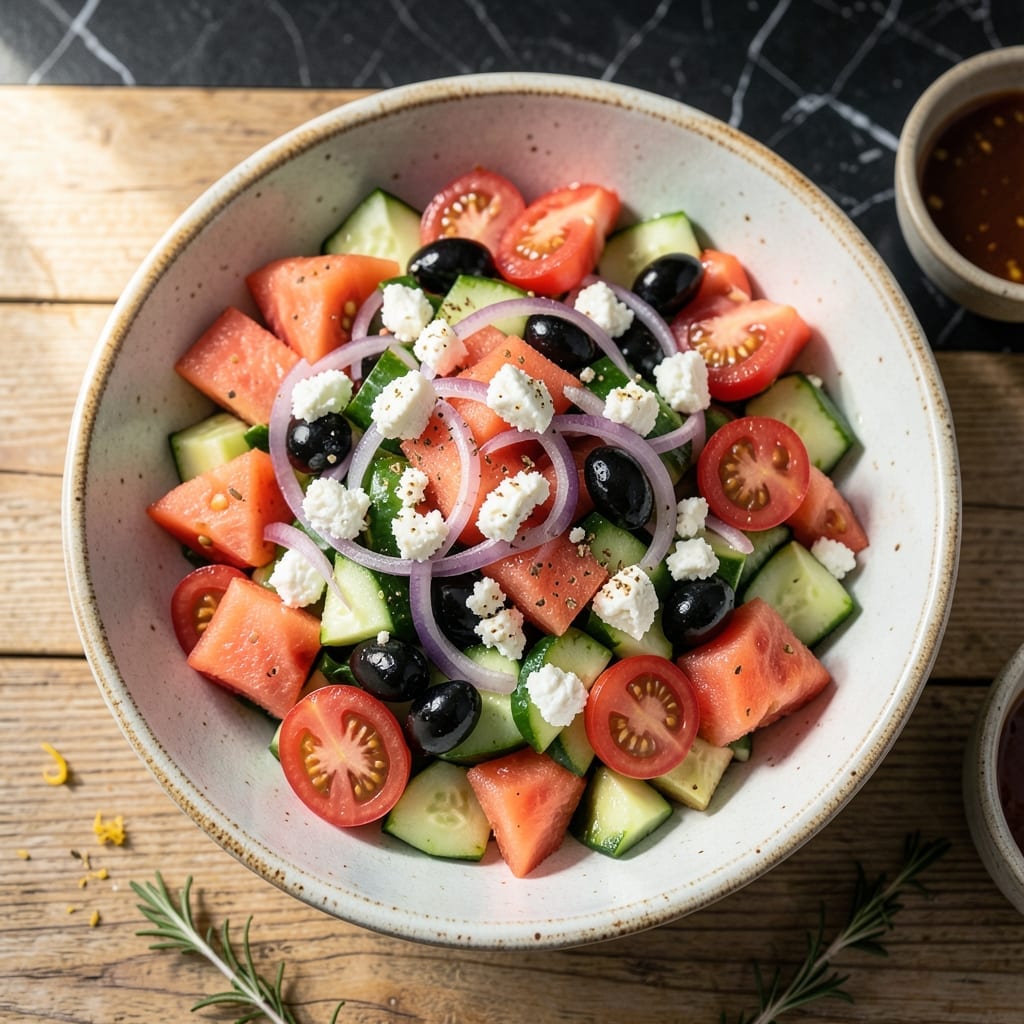 Greek Salad Recipe With Watermelon: Refreshing Twist on a Classic