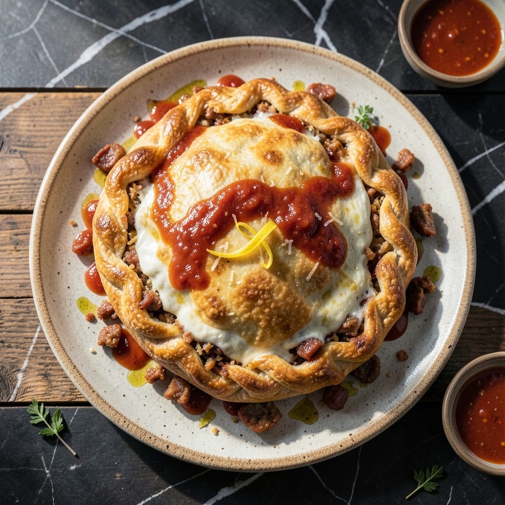 Italian Calzone Recipe With Pizza Dough: Golden Crust With Cheesy Filling